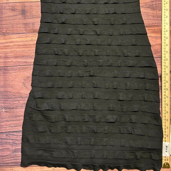 Max Studio Black Sleeveless Tiered Ruffle Dress - Little Black Dress (LBD) - Picture 6 of 9